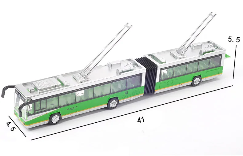 1/32 масштабная литая под давлением модель трамвайного автобуса, электромобиля, игрушка с вытягивающимся назад автомобилем, светильник, игрушки для мальчиков