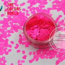 TCF502 устойчив к растворителям неоновый Шокирующий Розовый цвет KT форма кошки 5 мм размер блеск для ногтей, Татто, художественное украшение гель для ногтей