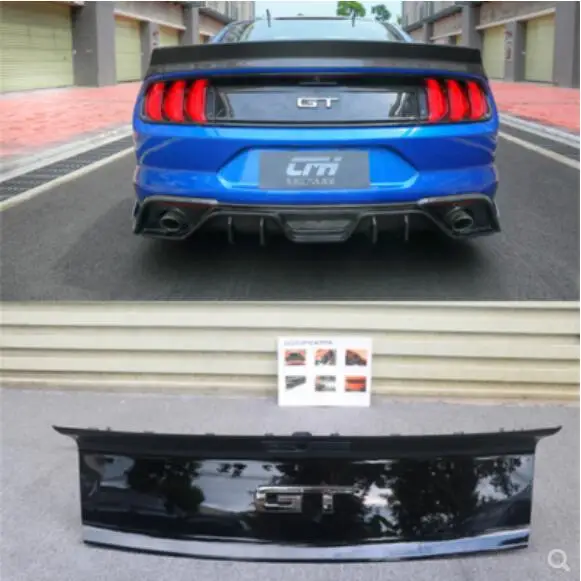 

5.0 GT ABS Black Paint CAR Rear Door Side Body Above Rear Trunk Lid Cover Trim For Ford Mustang 2015 2016 2017 2018 2019 2020