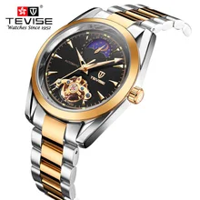 Relogio Masculino TEVISE Luxury Brand Watch Men Tourbillon automatic Mechanical watches Moon Phase Skeleton wrist watch clock Relogio Masculino TEVISE Luxury Brand Watch Men Tourbillon automatic Mechanical watches Moon Phase Skeleton wrist watch clock
