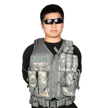 

Outdoor Hunting Military Tactical Vest Wargame CS Body Molle Waistcoat Army Hunting Vest Safety Equipment Protective Combat Gear
