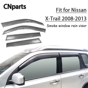

CNparts 4pcs ABS For Nissan X-Trail T31 2008 2009-2018 Car Smoke Window Visor Keep Fresh Air convection Accessories