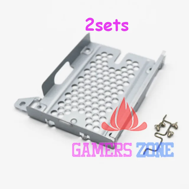 Best Price 2sets Hard Disk Drive Mounting Bracket Kit for Playstation 3 PS3 Slim CECH-2000 2001 3000