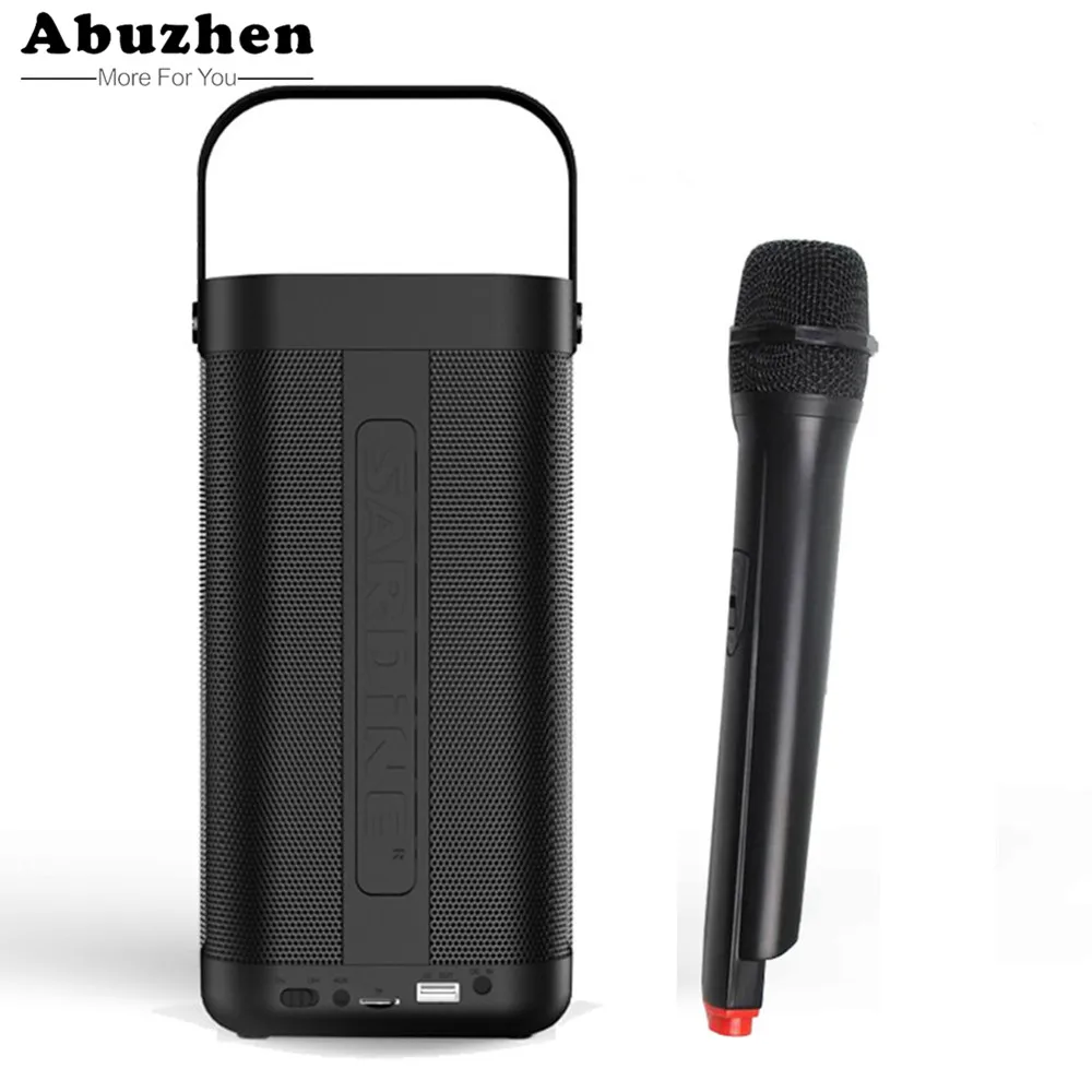 

Abuzhen Bluetooth Speaker Wireless Portable Music Sound Box Subwoofer Loudspeakers Handsfree Music Box Support FM TF Card
