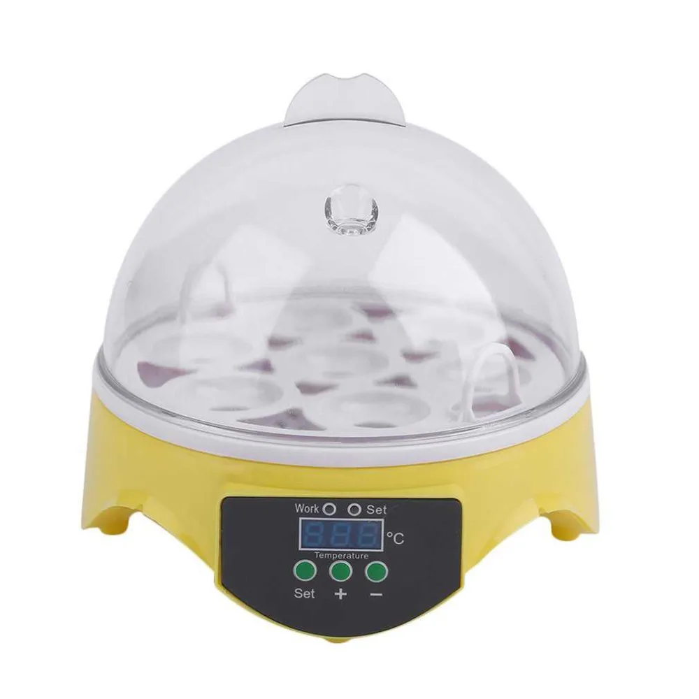 Hoopet 7 Eggs Digital Eggs Incubator For Poultry Ducks Chicken Eggs Hatcher 110V 30W EU Plug With Temperature Control System Hoopet 7 Eggs Digital Eggs Incubator For Poultry Ducks Chicken Eggs Hatcher 110V 30W EU Plug With Temperature Control System