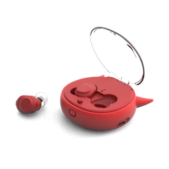 

Little Devil Binaural Wireless Bluetooth Headset Into Earbuds Hanging Ear Running Sports Mini Cartoon Headphones Movement