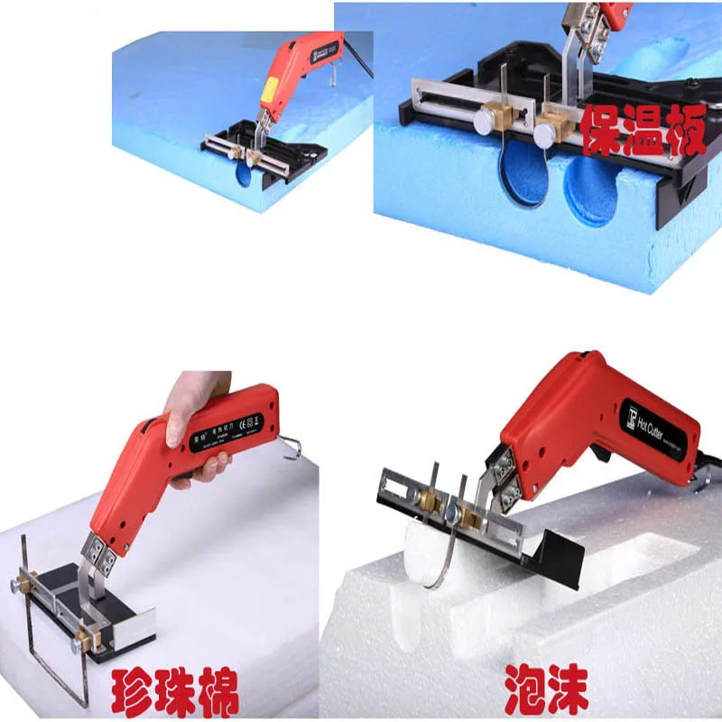 Electriduct Foam Cutting Tool 250W Sleeving and Rope Cutter and 10 Blade  TL-TORCH-FCT-HS25-250W
