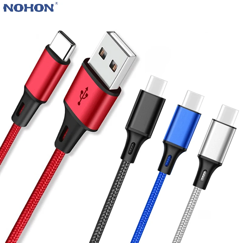 Кабель USB Type C для быстрой зарядки и передачи данных Samsung galaxy S8 S9 Plus Note 8 9 A3 A5 A7 2017 USBC