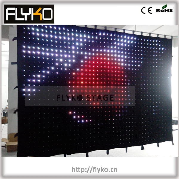 

Free shipping SD controller p10 3x4 high resolution LED curtain video screens