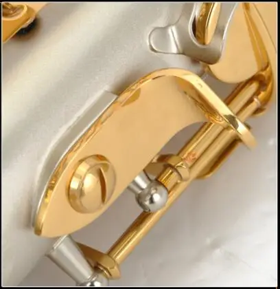Профессиональный Eb альт саксофон капля E поверхность никелированный искусственный вырезанный узор саксофон Топ музыкальный инструмент с Чехол