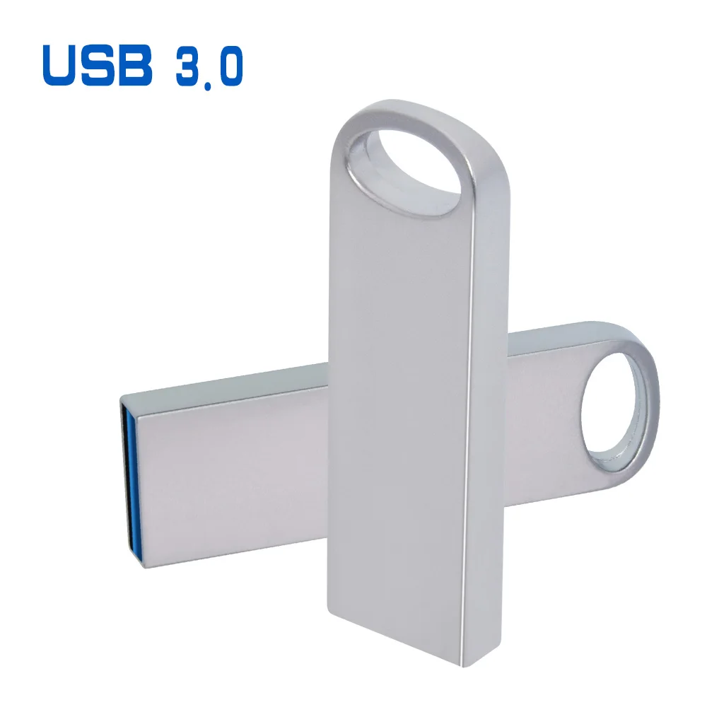 Серебристая мини металлическая Usb флешка, Usb 3,0, 128 ГБ, 64 ГБ, флеш-накопитель, 32g/16g, индивидуальный логотип, Cle, бизнес Usb флешка, более 10 шт., логотип
