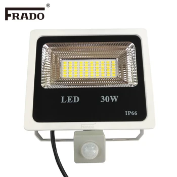 

30W Refletor LED Flood Light Searchlight With Pir Motion Sensor 220v Floodlight Waterproof Outdoor Lighting Factory Price85-265v