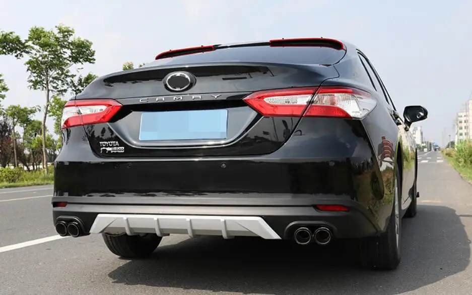 ABS Автомобильный задний багажник губы бампер Защита выхлопного отверстия Подходит для Toyota camry
