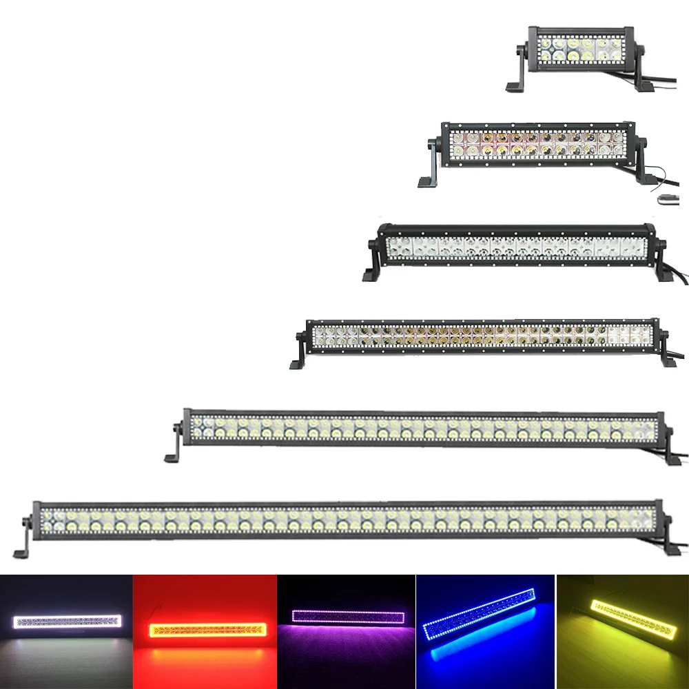 Yait RGB 120 Вт 22 дюйма 36 72 180 240 288 внедорожный светодиодный светильник 12 В 24 в
