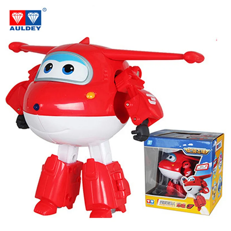 Big 15cm ABS Super Wings Deformation Airplane Robot font b Action b font font b Figures