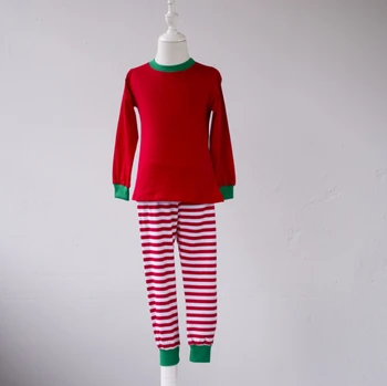 

New design fashion 2017 unique christmas cotton kid adult teen wholesale pajamas usa long sleeve girls boutique clothing set