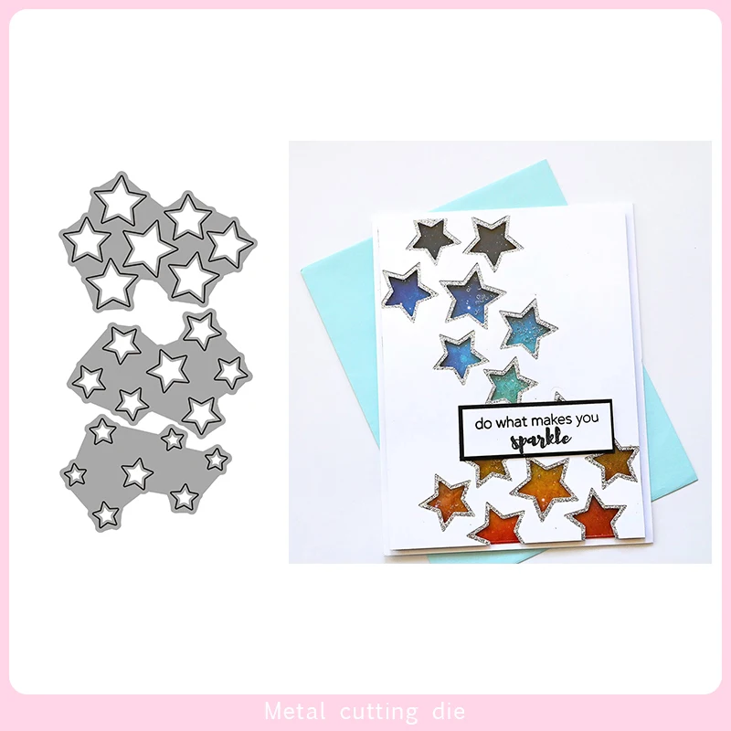 

Pentagram star Metal Cutting Dies for DIY Scrapbooking Photo Album Decorative Embossing Paper Card Crafts Die Cut 2019