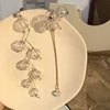 Ins-pendientes asimétricos con bola de cristal para mujer, aretes colgantes con perlas de hadas elegantes, burbuja transparente, aretes coreanos superlargos, bisutería 2022 ► Foto 1/6