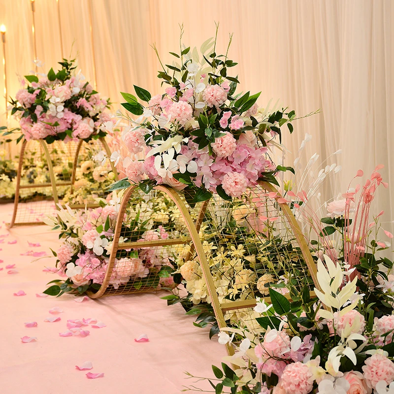 Искусственный Шелковый цветочный шар, цветок, стойка для свадьбы, украшение дома, комнаты, вечерние принадлежности, сделай сам, ремесло, цветок, 9 цветов