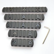 5,7,9,11,13 slot CNC Aluminum Picatiny/Weaver Rail Section For Keymod Handguard Rail Mount greenbase tactical mount rail keymod 9 slot rail for urx 4 0 handguard rail airsoft install scope mount black dark earth
