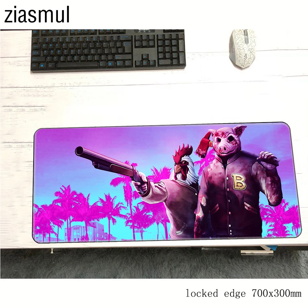 Коврик для мыши hotline miami 700x300x2 мм игровой коврик большой с рисунком HD классный