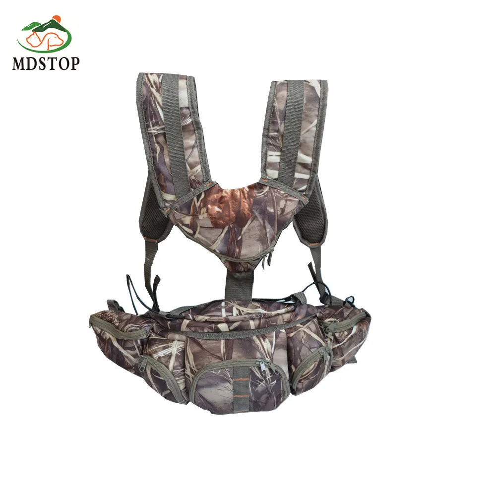 

Camouflage Badlands Flannelette Hunting Pack Daypack Fanny Waist Bag With Double Shoulder Belt Vest For Outdoor Activity