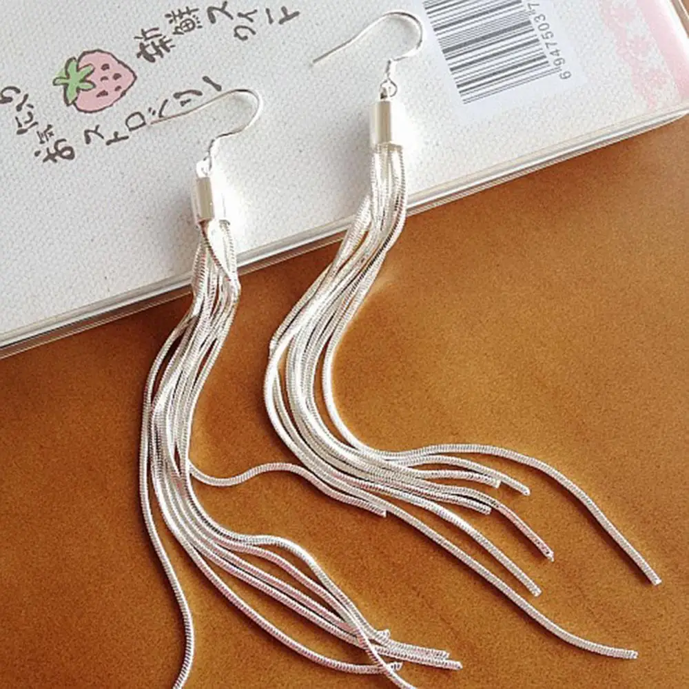 Pendientes-Largos-de-la-vendimia-Platead