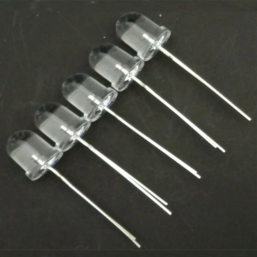 10 шт./лот 8 мм 850nm IR LED инфракрасная Диодная Светодиодная лампа 45 градусов с длинной