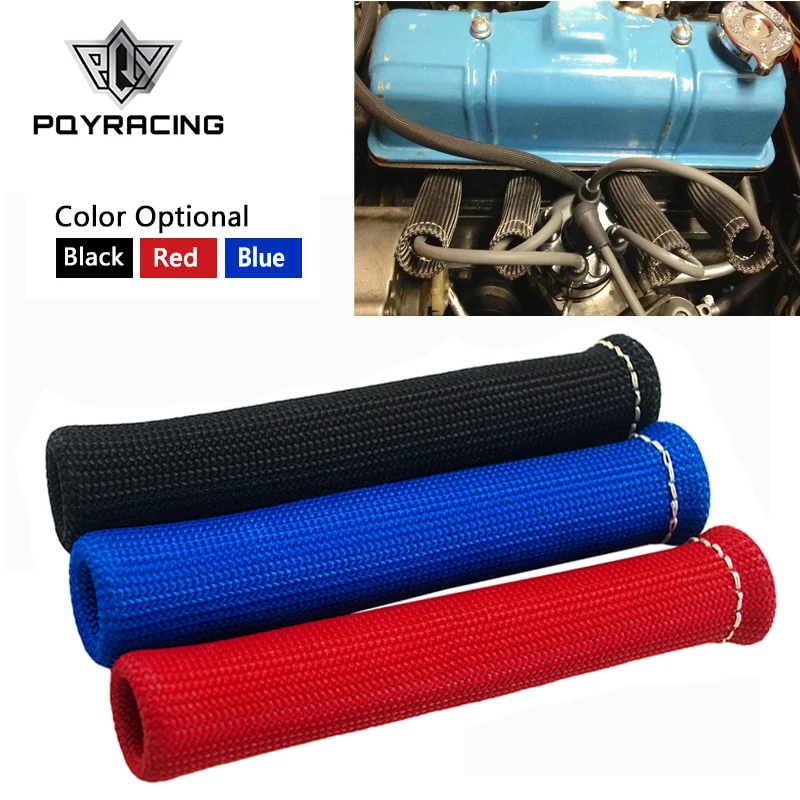 Pqy черный Универсальный стекловолокна Свеча зажигания тепловой протектор Sleeve