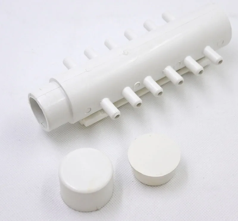 

Plastic bathtub accessories bathtub 12 holes air distributor,Connection 8mm PVC air Manifold,32mm pipe interface