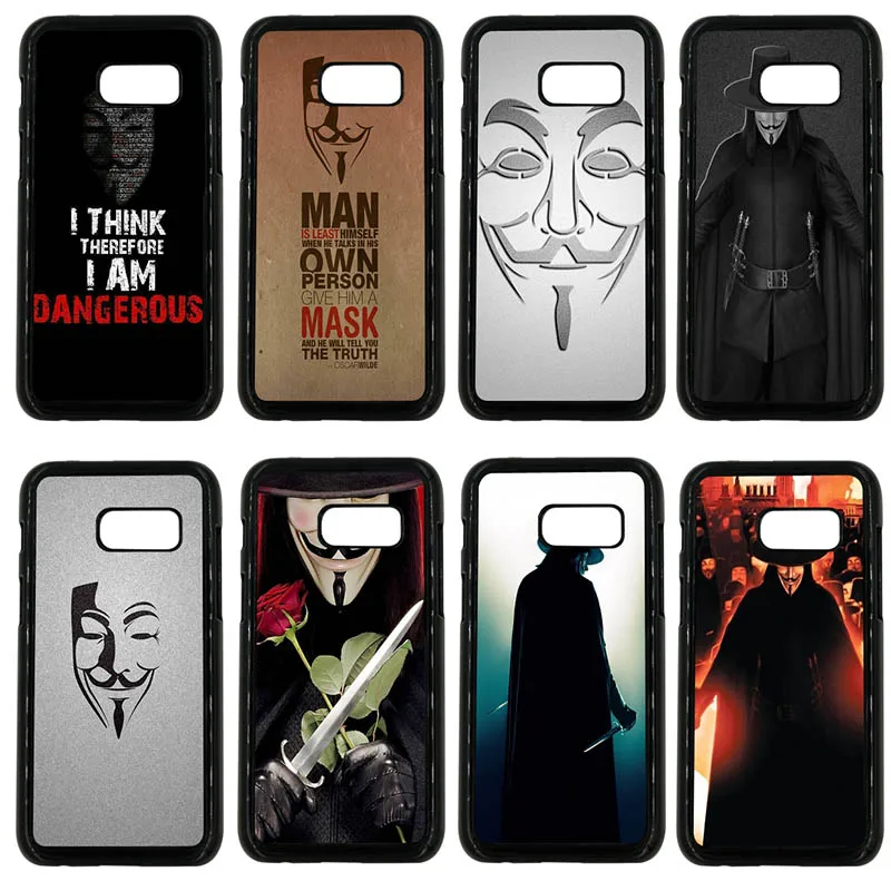 V for Vendetta маска чехлы для телефонов Жесткий ПК чехол Samsung Galaxy A3 A5 A7 A8 2015 2016 2017 2018