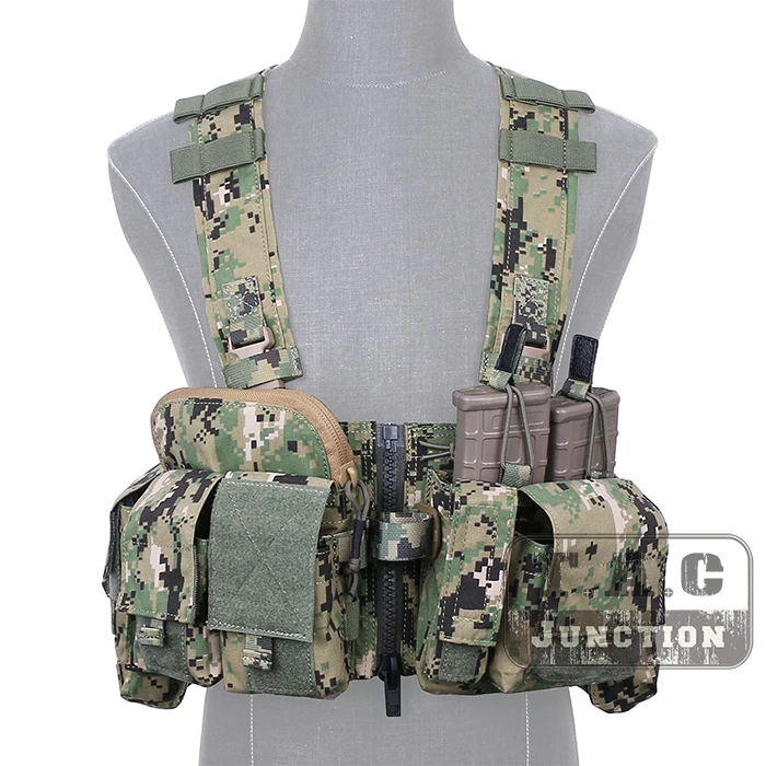 

Emerson Tactical UW Split Front Gen V Chest Rig EmersonGear Multi Purpose Carrier Vest W/ M4 M16 Pistol Magazine Mag Pouches