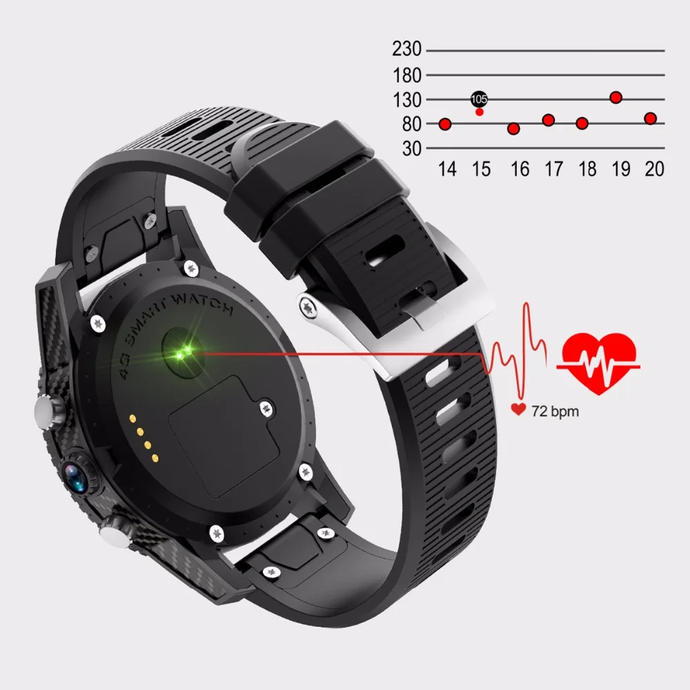 2018 I7 PK LEM7 4G Smart Watch Android 7.0 With Sim 2MP Camera GPS WIFI MTK6737 1GB 16GB Smartwatch Phone Men Wearable Devices