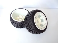 Ruedas de carretera de carretera trasera Conjunto Con Nylon Super Star neumáticos (TS-H95085) 2 unids para 1/5 Baja 5B, al por mayor y al por menor