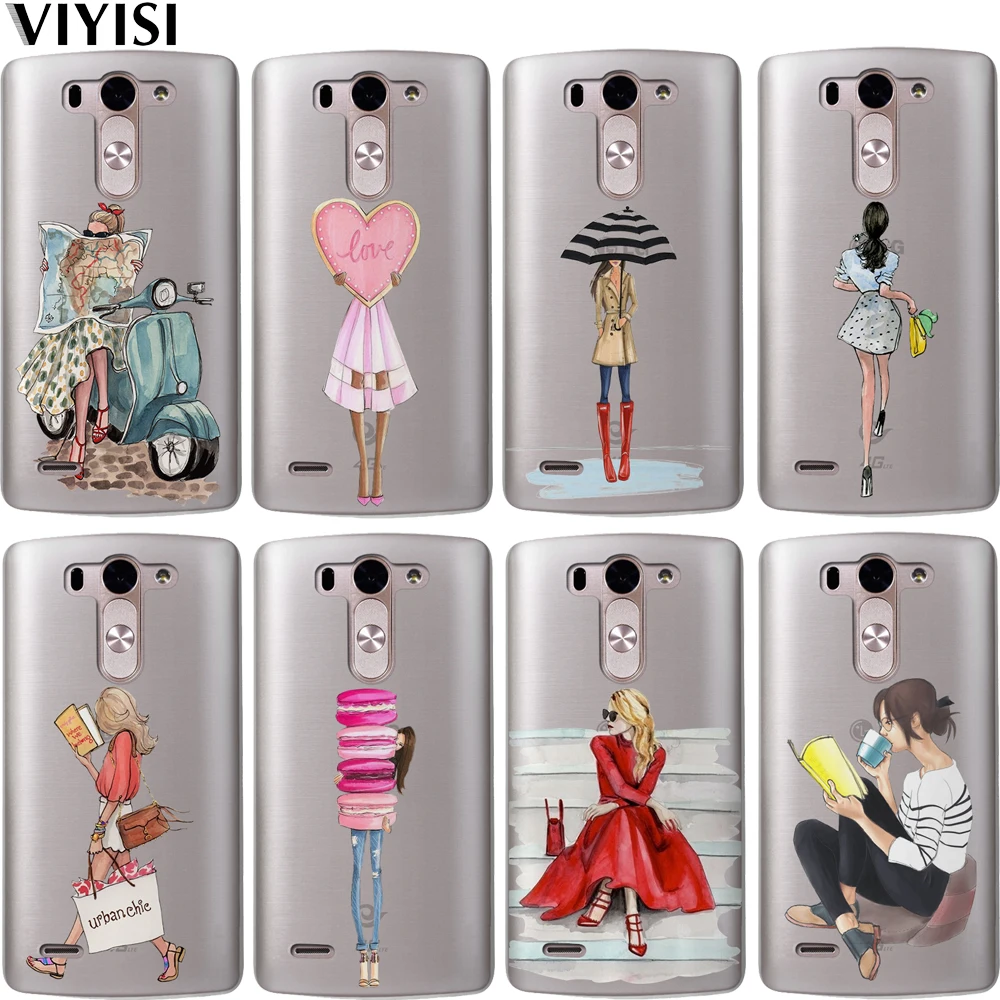 

Summer Paris Girl For LG G6 Phone Case G4 G5 Q8 Q6 K8 K7 K10 2017 XPower 2 Soft TPU Back Shell Travel Coque Etui Capas Fundas
