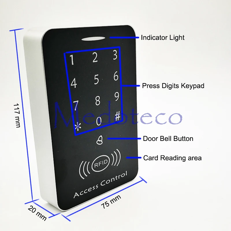 Система контроля доступа Rfid 125 кГц карта контроллер дверного замка клавиатура к
