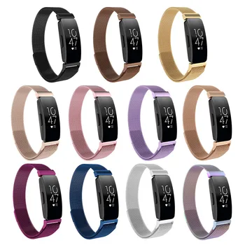 

For Fitbit Inspire HR / ace2 Band Replacement Milanese Loop Magnetic Stainless Steel Strap Bracelet Betl for Fitbit Inspire
