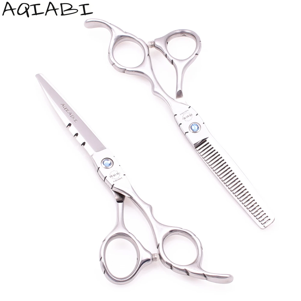 

Hair Scissors 6'' 440C Shiny Cutting Scissors Thinning Shears Professional Hairdressing Scissors Barber Shop Dropshipping A1010