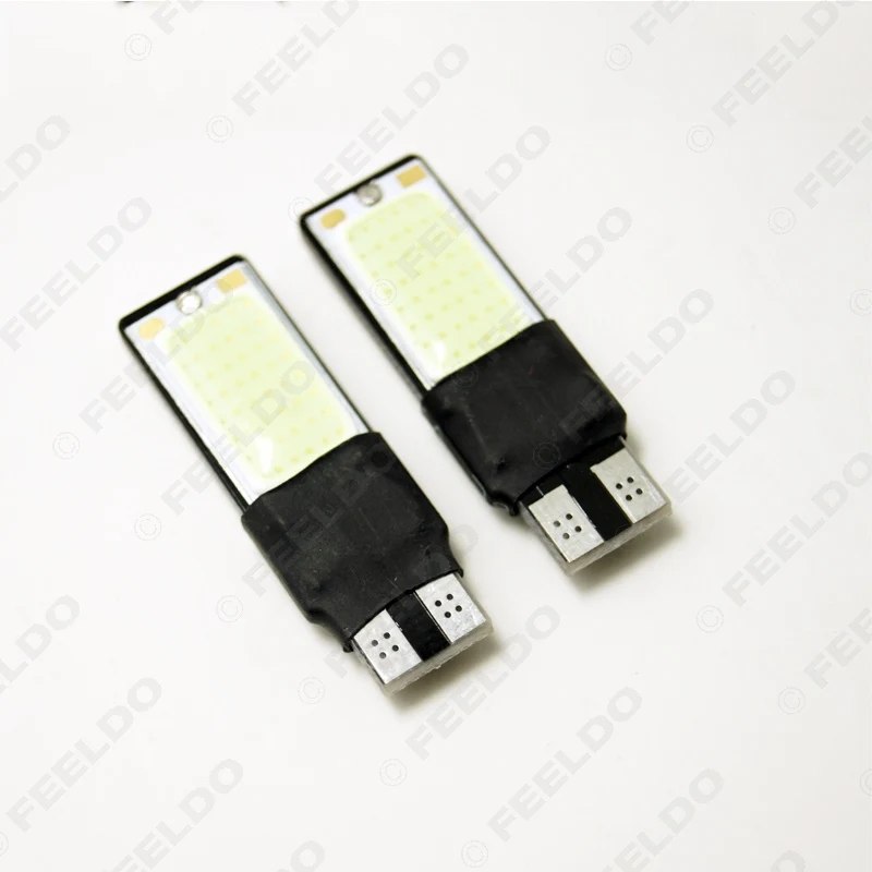 FEELDO 2 шт. DC12V T10 194 W5W без ошибок Canbus 5W LED танкетка Side COB автомобильная светодиодная