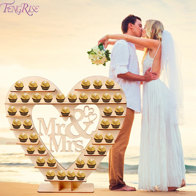 

Wooden Wedding Decoration Heart Tree Chocolate Display Stand Table Centrepiece Wedding Event Party Supplies Wedding Accessories