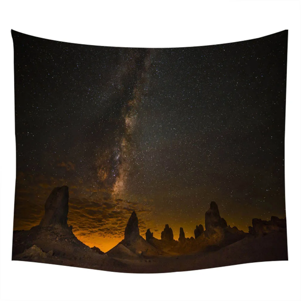 Психоделический Ночной Звездное небо звезды космическая галактика планета Вселенная космическое пространство гобелен художественный Декор настенный гобелен - Цвет: GT-35-19