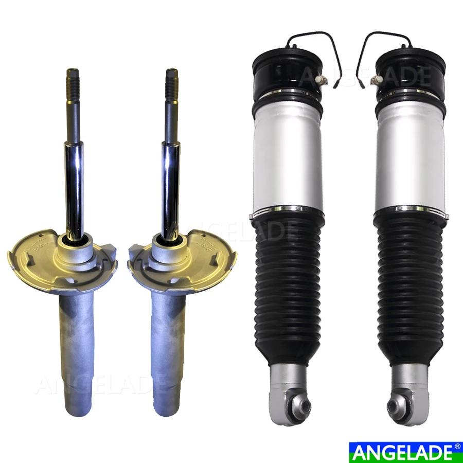 Set 4pcs Front Rear BMW7' E65 E66 EDC 2001 2008 Air Suspension Shocks