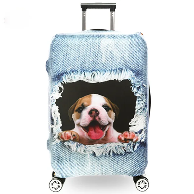 suitcase with zipper cover