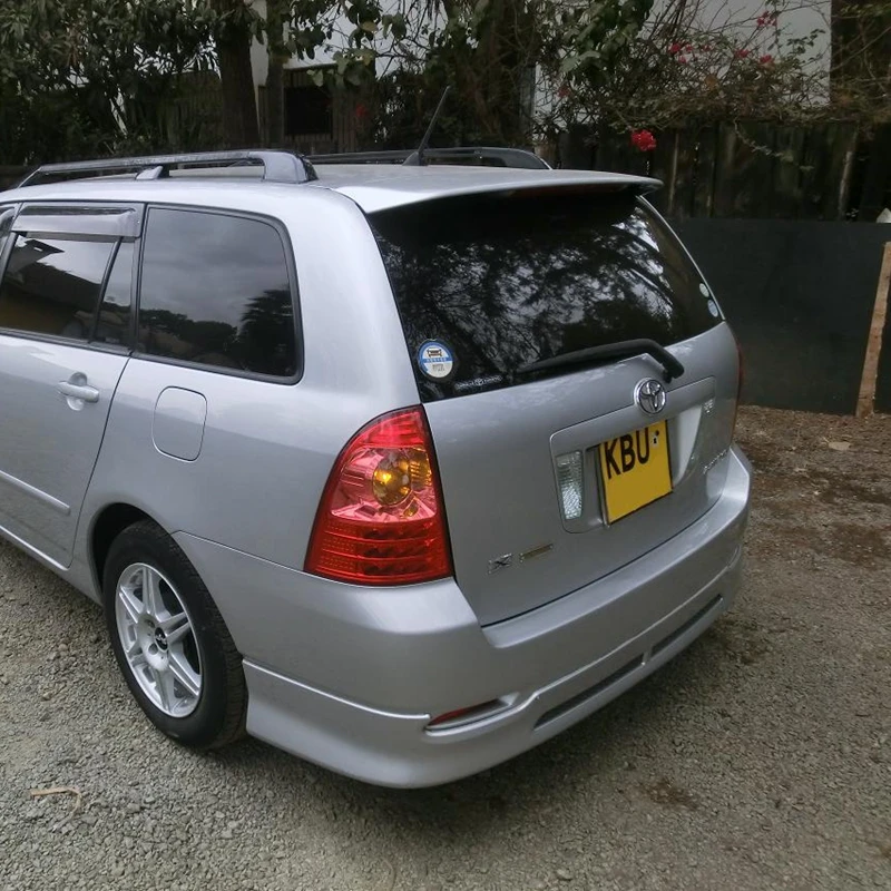 Спойлер для toyota fielder 2005-2009 спойлер со светом высокого качества ABS Материал заднее