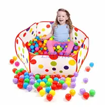 0,9/1/1,2/1,5 м Безопасный детский игровой тент PolkaDot шестигранный детский манеж сетка Крытый стресс океан мяч бассейн с игровой корзиной Дворовые палатки