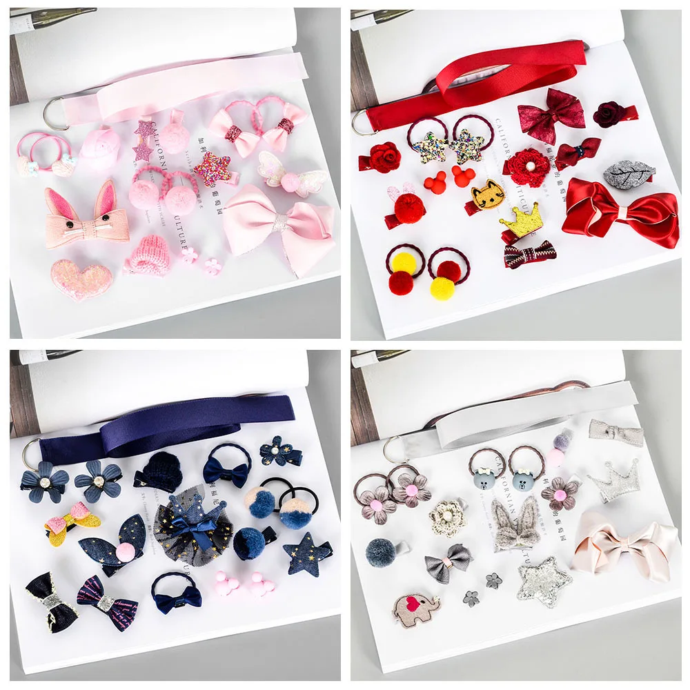 

18 Pcs/lot Lovely Baby Grils Headwear Sets Kids Girls Headband Baby Hair Accessories for Child