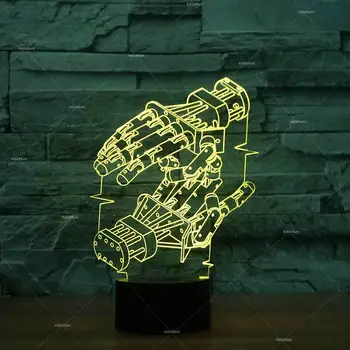 

Robot Modeling Led Cool 3d Light Fixtures Color Creative 3d Led Night Light Star Master Kids Room Kids Lights Lamps