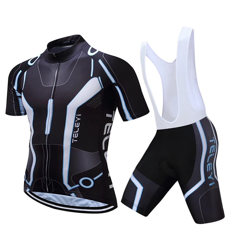 black Cycling Jersey set/Bike uniform Cycle shirt Ropa ciclismo/Bicycle