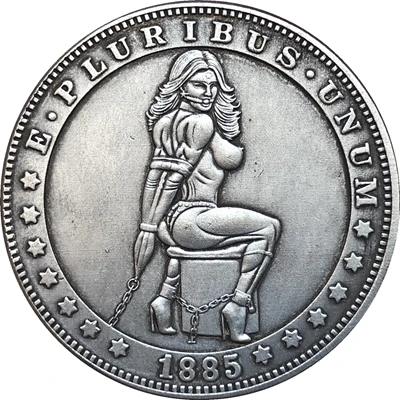 

Hobo Nickel 1885-CC USA Morgan Dollar COIN COPY Type 101