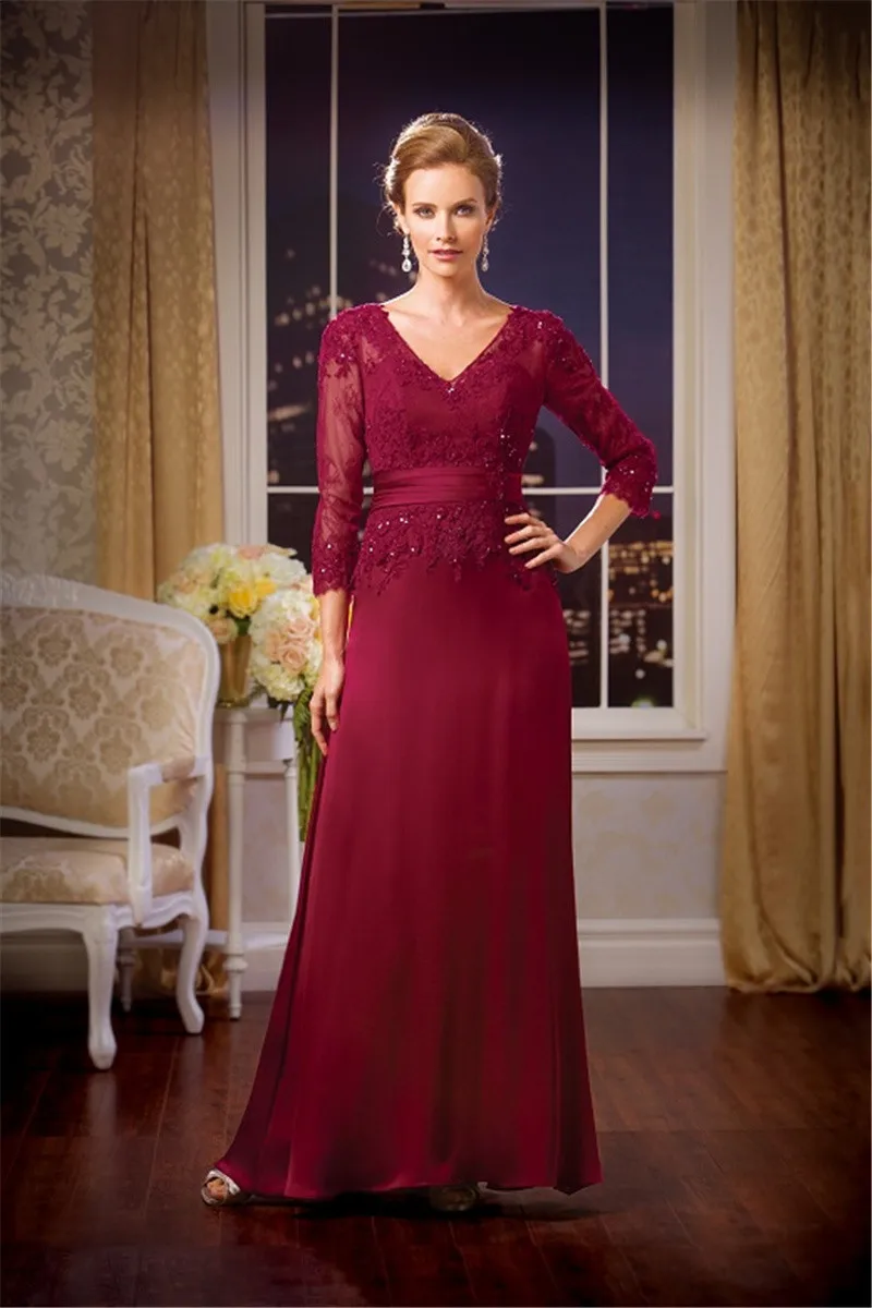 wine evening gown